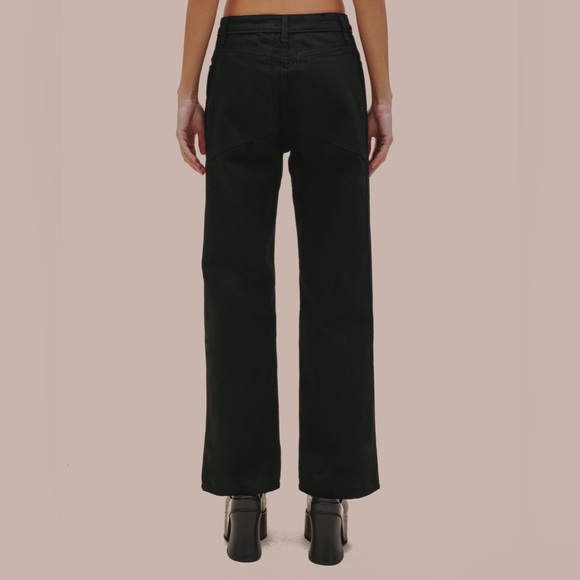 Eckhaus Latta Wide Leg Jeans in Almost Black 27 - Picture 3 of 7